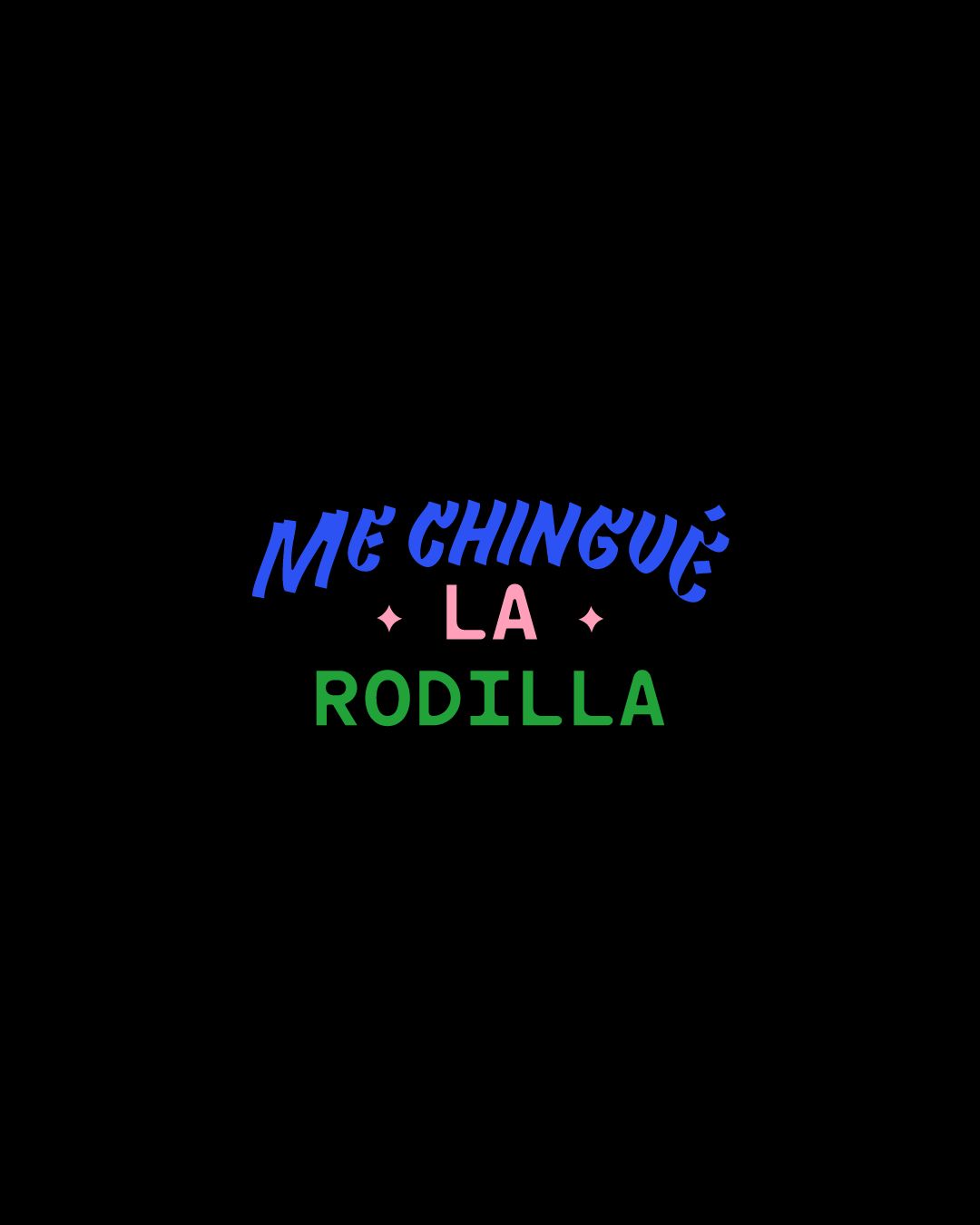 Playera “Me chingué la rodilla” — Edición especial SER x Sam